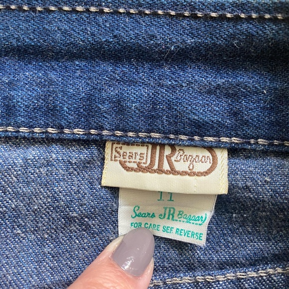 1970s Sears Junior Bazaar Cropped Jeans 👖 - Picture 3 of 5